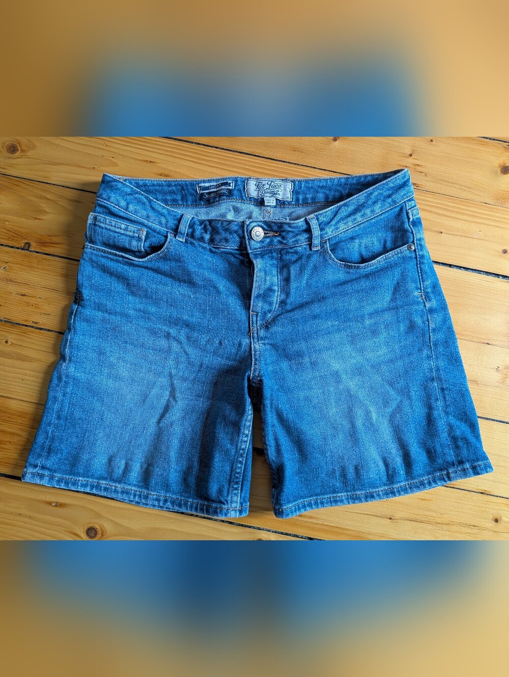 Fat Face Blue Denim Shorts